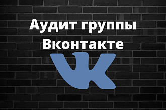 Аудит группы Вконтакте