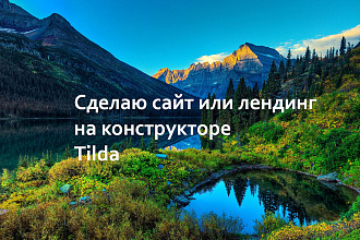 Создам компактный, яркий, информативный лендинг на конструкторе Tilda. cc
