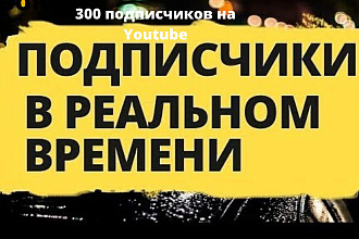 300 подписчиков на youtube