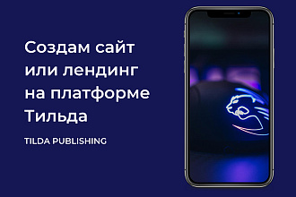 Создам сайт или лендинг на платформе Тильда Tilda
