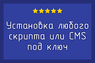 Установка любого скрипта или CMS на хостинг