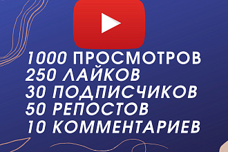 Продвижение на YouTube. Просмотры, подписчики, комментарии , лайки