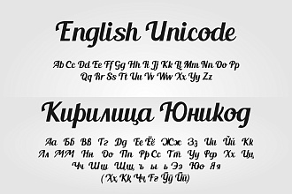 Добавление кириллицы в латинском шрифте