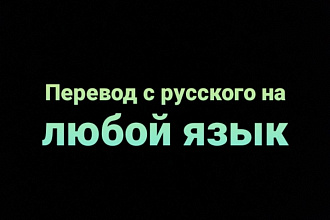Перевод текста с изображения и текста с русского на любой язык