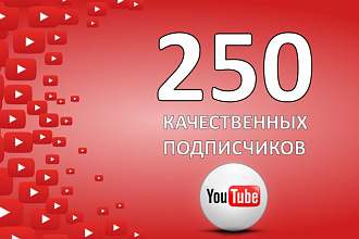 250 подписчиков на ваш канал Youtube