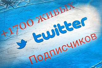 +1700 подписчиков в ваш аккаунт Twitter