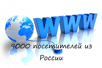 9000 посетителей из России