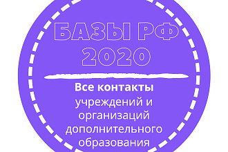 База учреждений и организаций дополнительного образования. 27282 шт
