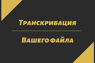 Расшифрую, переведу аудио или видео файл в текст