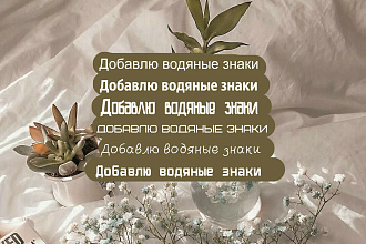 Добавлю водяные знаки