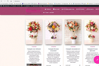 Сайт-лендинг Wordpress с интернет-магазином