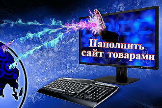Наполнение интернет-магазина товарами