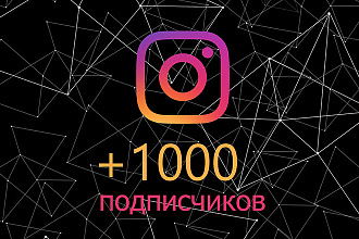 Добавлю 1000 подписчиков в Инстаграм