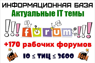 Актуальная база IT-форумов