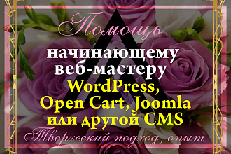 Помощь веб-мастеру сайта WordPress, Open Cart, Joomla
