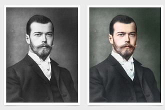 Разукрашиваю чёрно-белые фотографии