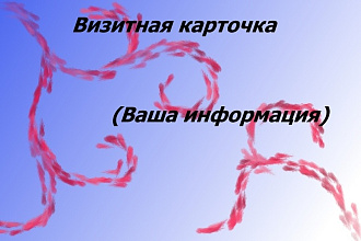 Нарисую визитную карточку