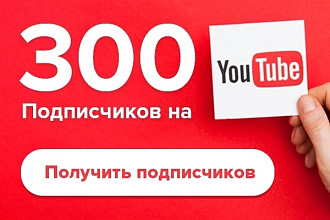 300 подписчиков Youtube