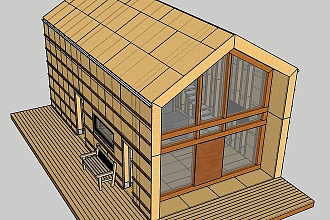 Создам 3D модель каркасного дома