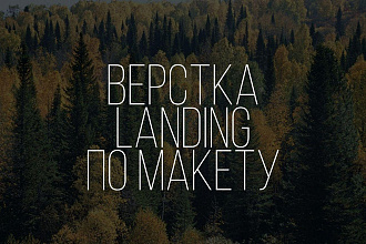 Верстка лендинга по Вашему макету