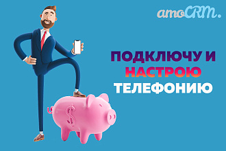 Amocrm. Подключу и настрою IP-телефонию для вашей амосрм