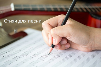 Напишу текст для вашей песни