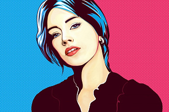 Портрет Pop Art