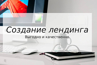 Создание лендинга + домен + хостинг