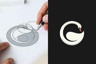 Сделаю логотип по вашему эскизу