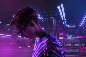 Обработка фото в стиле CyberPunk