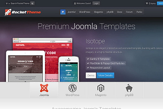 Премиум шаблоны от RocketTheme - Joomla 2019