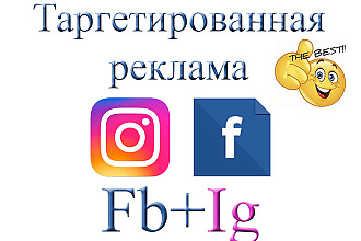 Таргетированная реклама в Инстаграм+Фейсбук