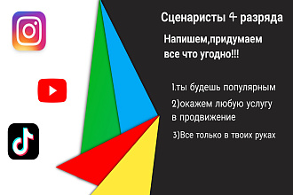 Пишу сценарий для видео и рекламы