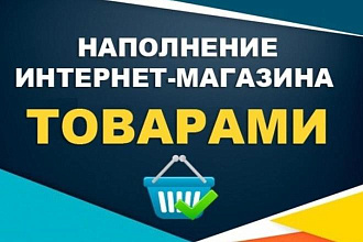 Наполню сайт товарами качественно и быстро