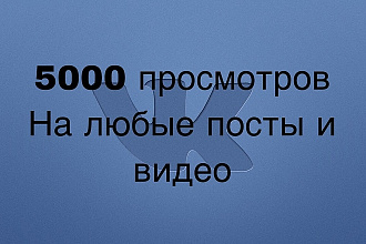 5000 просмотров вконтакте