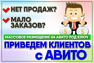 Массовое размещение объявлений на АВИТО