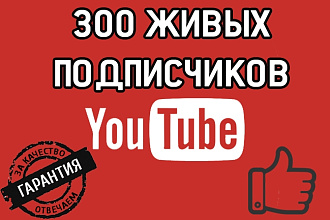 300 настоящих и живых подписчиков на YouTube канал
