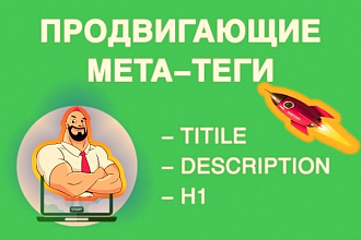 Пропишу Title, Description, h1 - для 5 страниц сайта или магазина