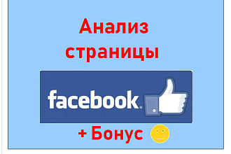 Анализ страницы Facebook - Консультация от специалиста с опытом 8 лет