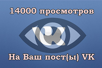 14.000 просмотров на записи VK