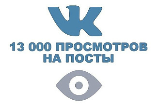 13 000 просмотров вашего поста