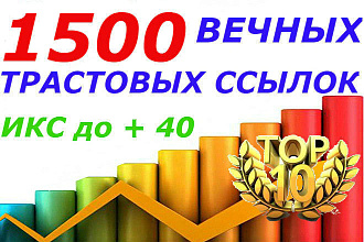1500 качественных вечных трастовых профильных ссылок на ваш сайт