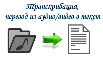 Транскрибация, перевод из аудио или видео в текст