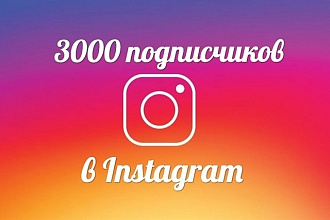 3000 подписчиков в Инстаграм