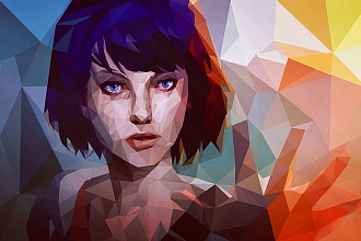 Low-poly портрет