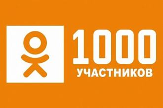 1000 подписчиков в Вашу группу в Одноклассники + Бонус
