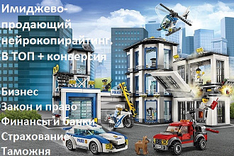 Имиджевый, продающий текст для сайта. Бизнес, финансы, закон, право