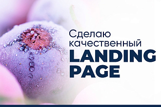 Сделаю качественный Landing Page на уникальном дизайне