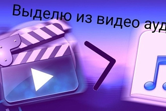Сделаю из видео аудио
