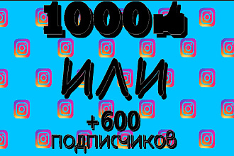 Добавлю 1000 лайков или 600 подписчиков в Инстаграме